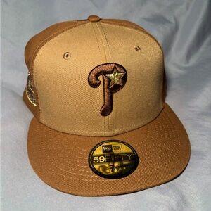 Phillies new era fitted inaugural cooperstown edition tritone brown men’s 7 5/8